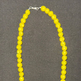 Yellow Rhinestone Necklace